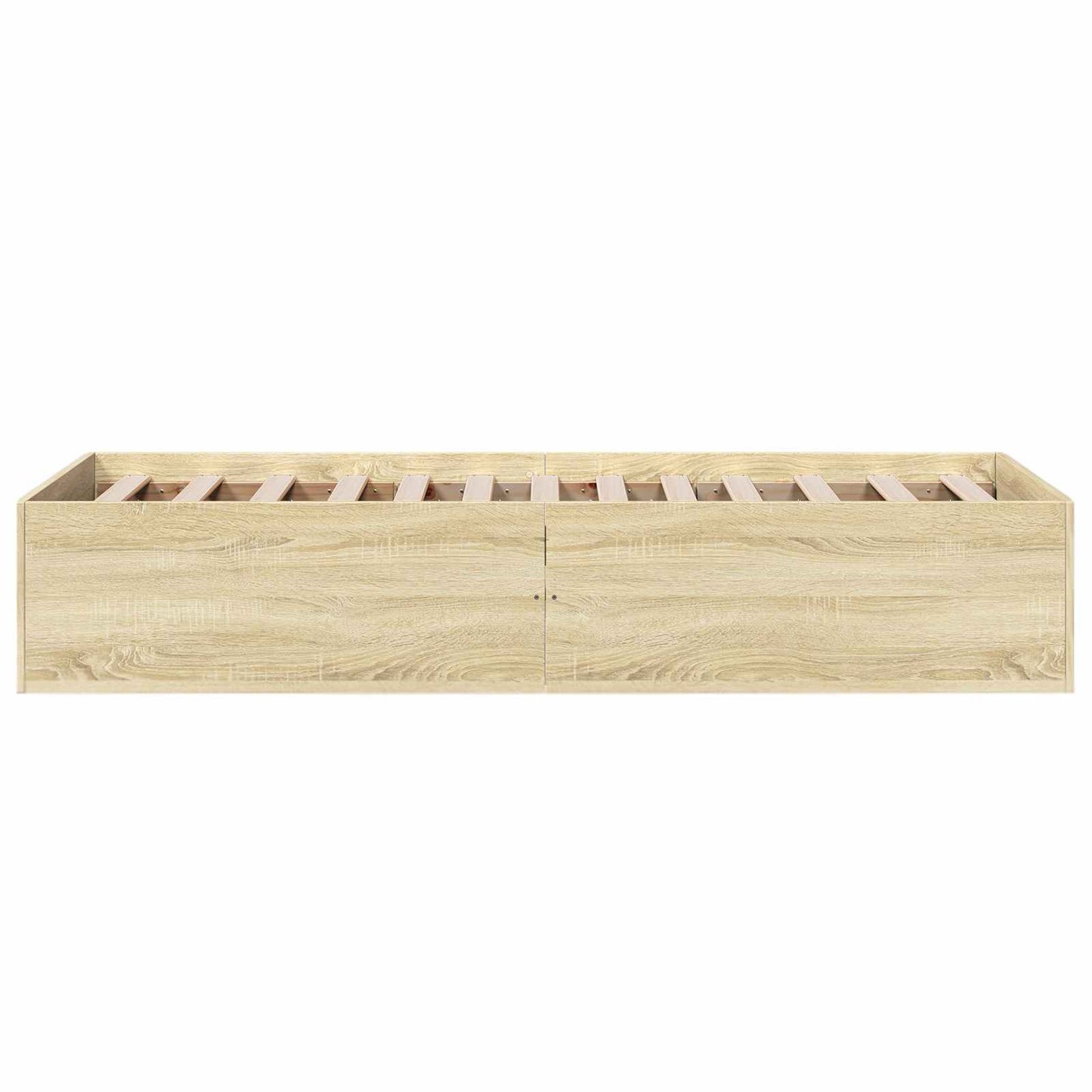 Vloerbedframe Sonoma Eiken 80 x 200 cm Bewerkt hout