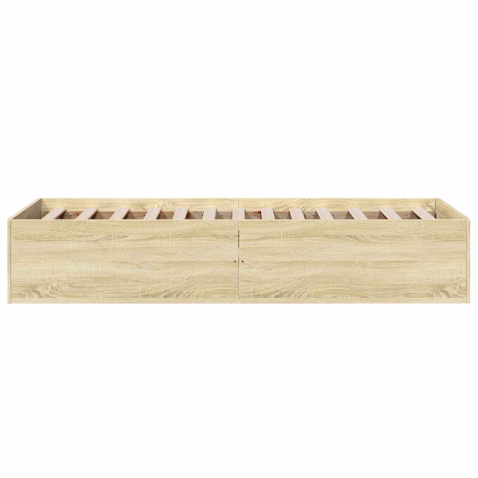 Vloerbedframe Sonoma Eiken 80 x 200 cm Bewerkt hout
