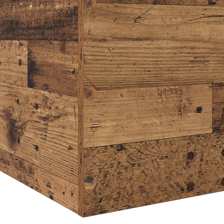 Vloerbedframe Oud hout 80 x 200 cm Bewerkt hout