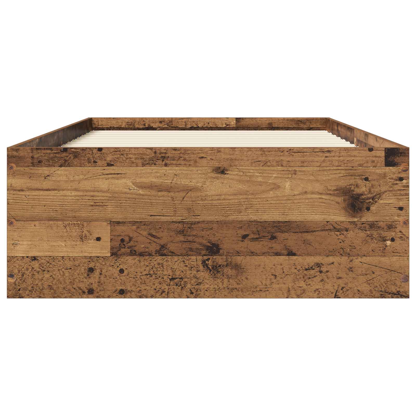 Vloerbedframe Oud hout 80 x 200 cm Bewerkt hout