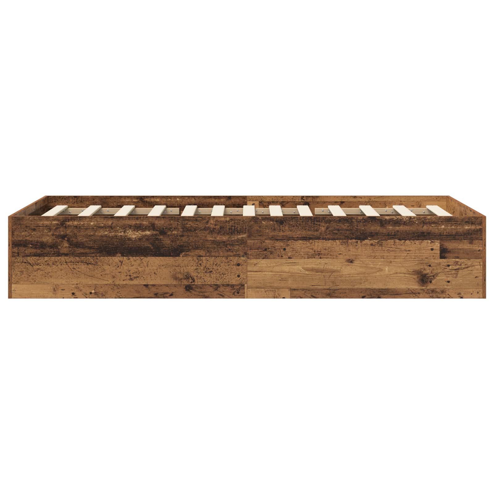 Vloerbedframe Oud hout 80 x 200 cm Bewerkt hout