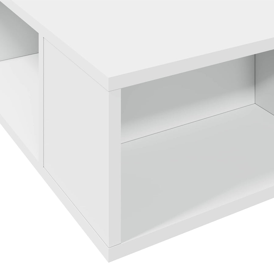 Bedframe met opslag met plank Wit 80 x 200 cm Bewerkt hout
