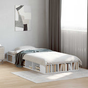 Bedframe met opbergruimte 80x200 cm wit bewerkt hout