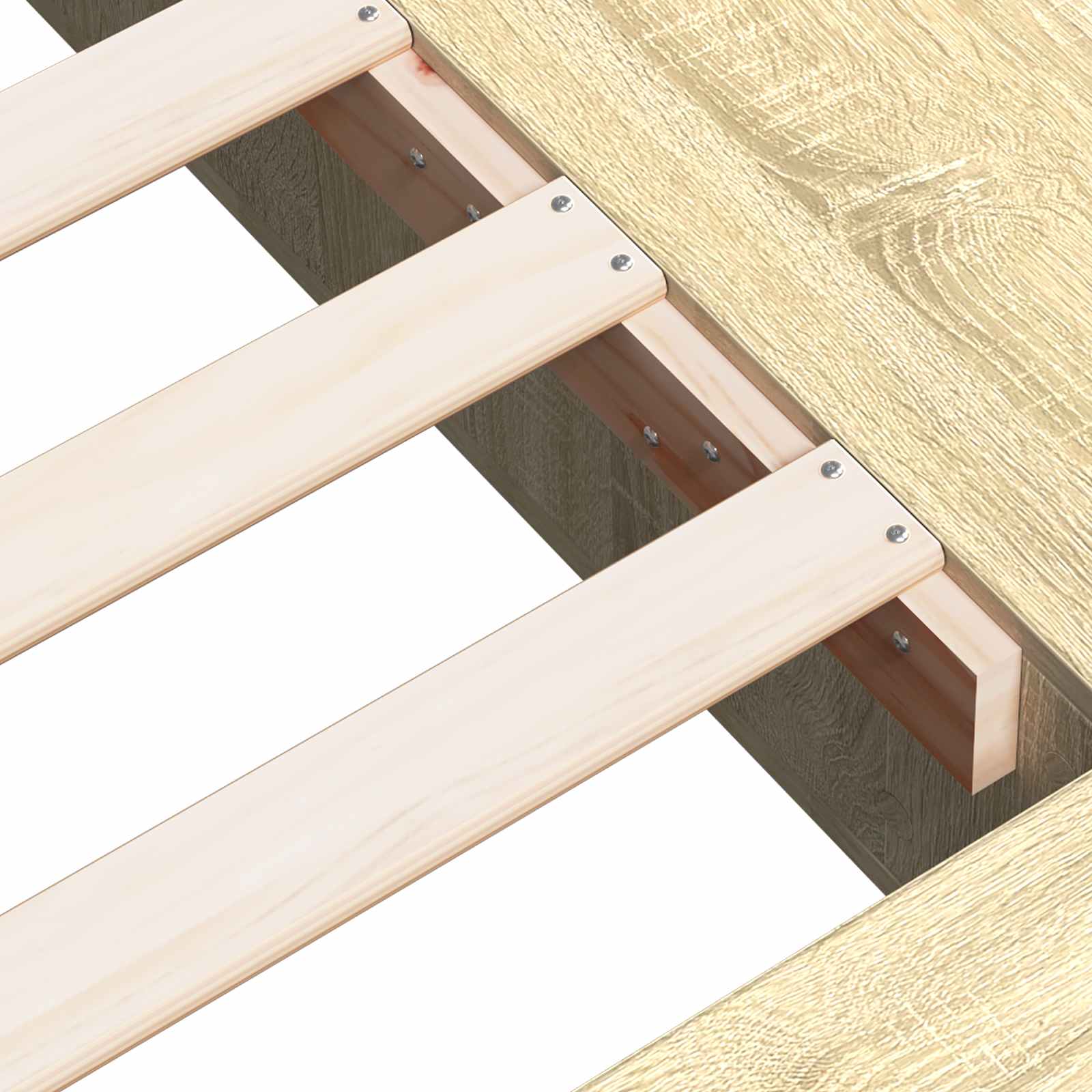 Bedframe met opslag Sonoma Eiken 80 x 200 cm Bewerkt hout