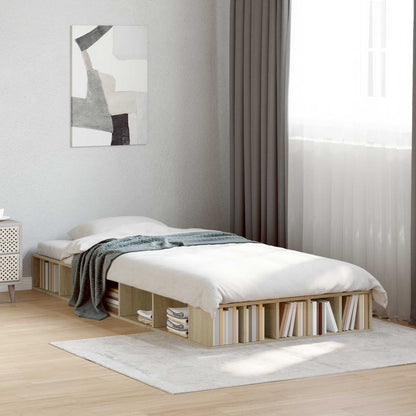Bedframe met opslag Sonoma Eiken 80 x 200 cm Bewerkt hout