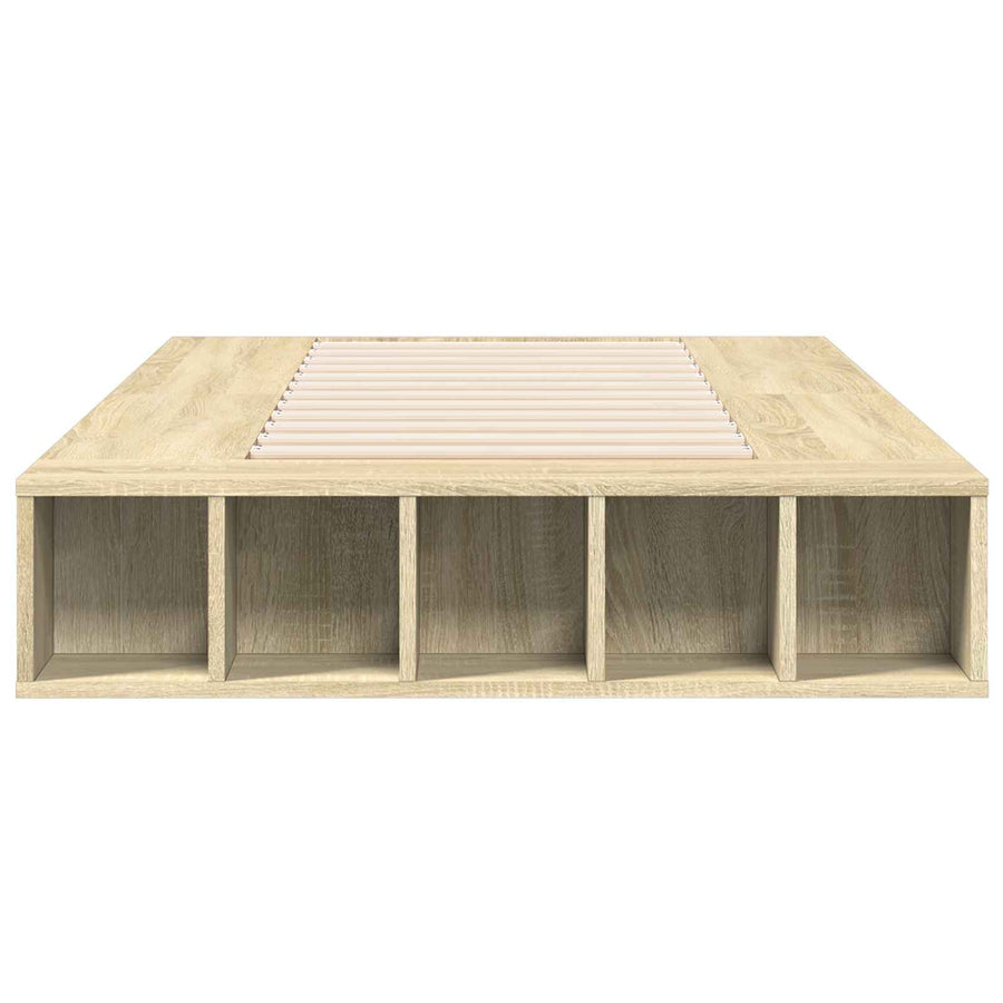 Bedframe met opslag Sonoma Eiken 80 x 200 cm Bewerkt hout
