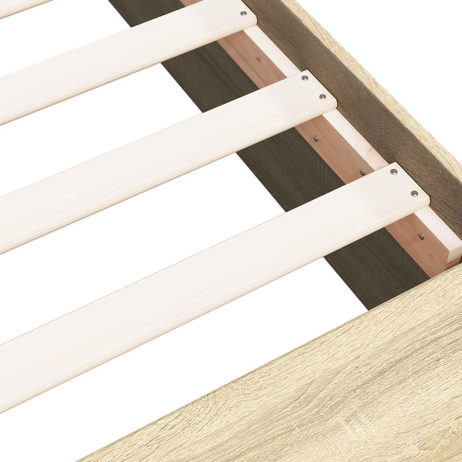 Bedframe met opslag Sonoma Eiken 80 x 200 cm Bewerkt hout