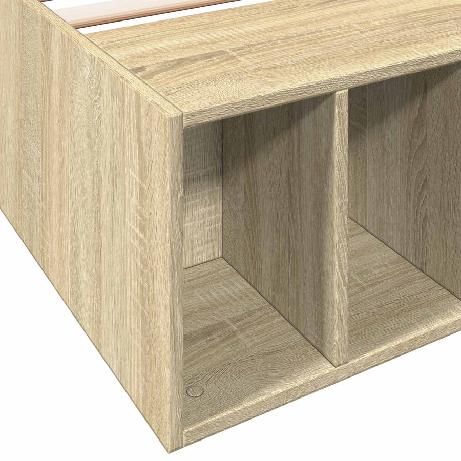 Bedframe met opslag Sonoma Eiken 80 x 200 cm Bewerkt hout