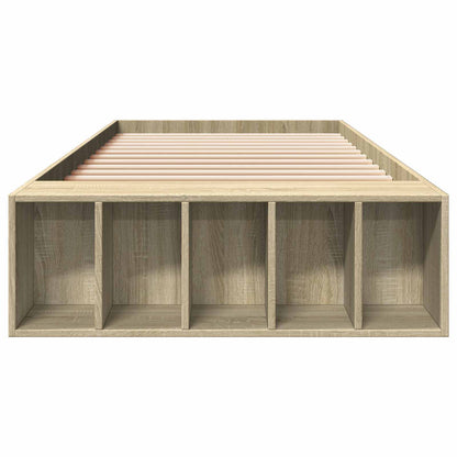Bedframe met opslag Sonoma Eiken 80 x 200 cm Bewerkt hout