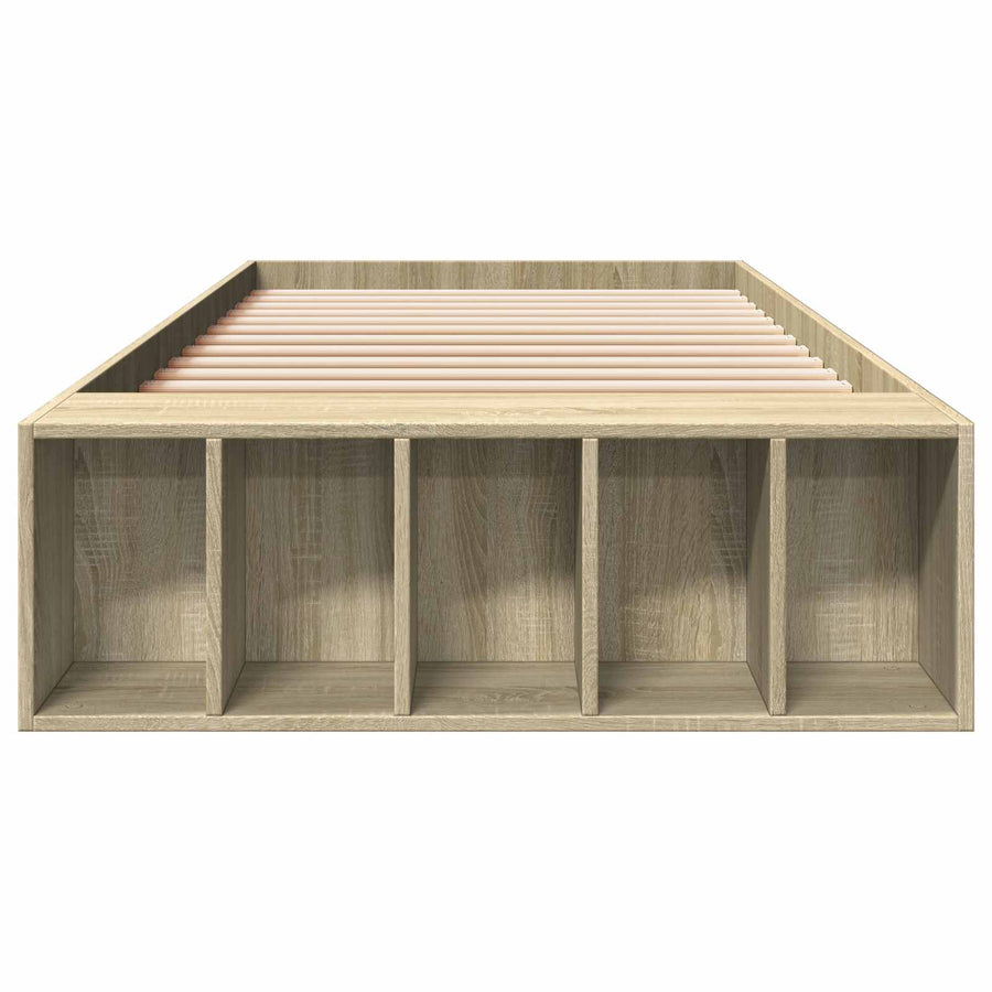 Bedframe met opslag Sonoma Eiken 80 x 200 cm Bewerkt hout
