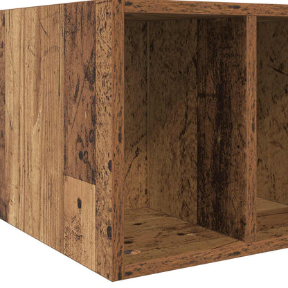 Bedframe met opslag met plank Oud hout 80 x 200 cm Bewerkt hout