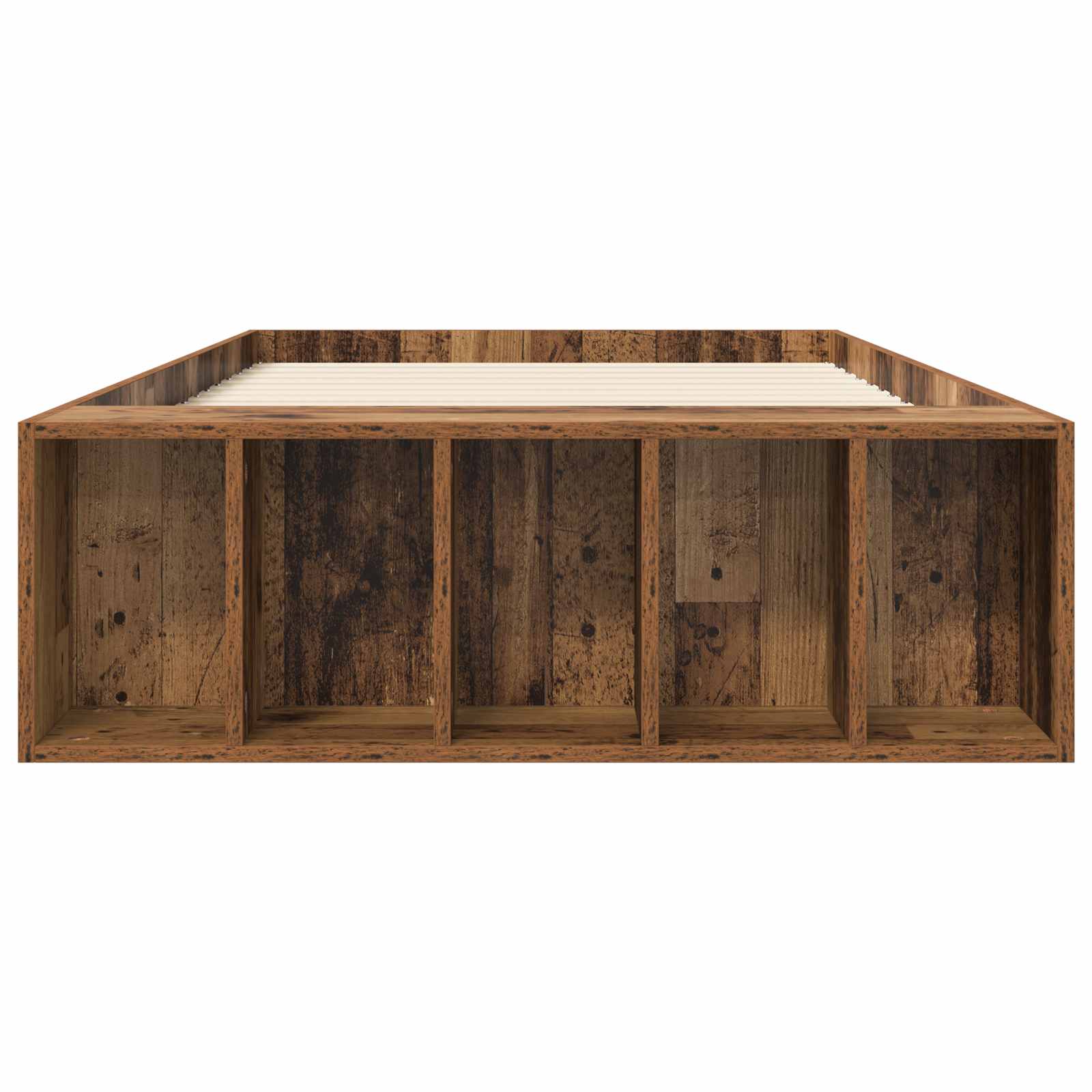 Bedframe met opslag met plank Oud hout 80 x 200 cm Bewerkt hout