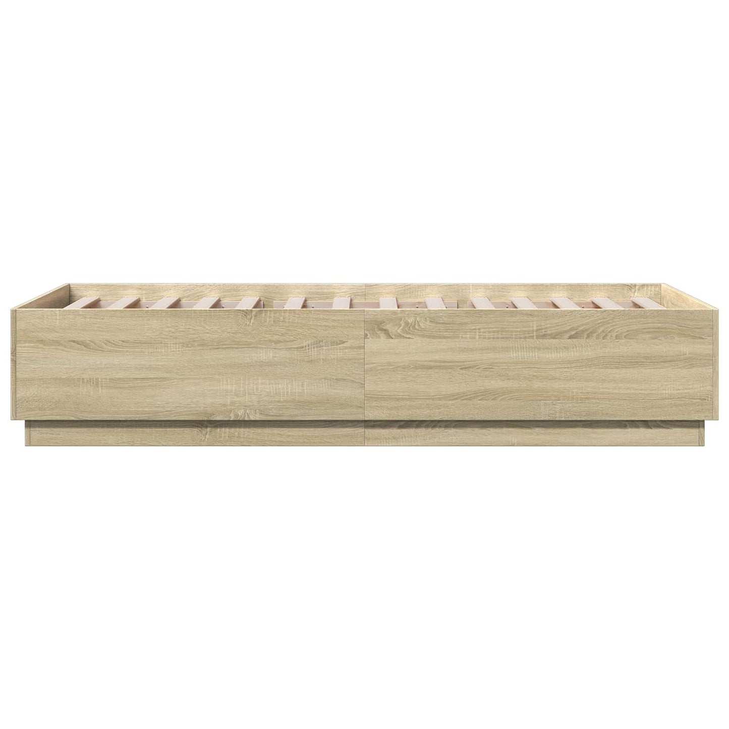 Bed Frame met LED Sonoma Eiken 80 x 200 cm Bewerkt hout