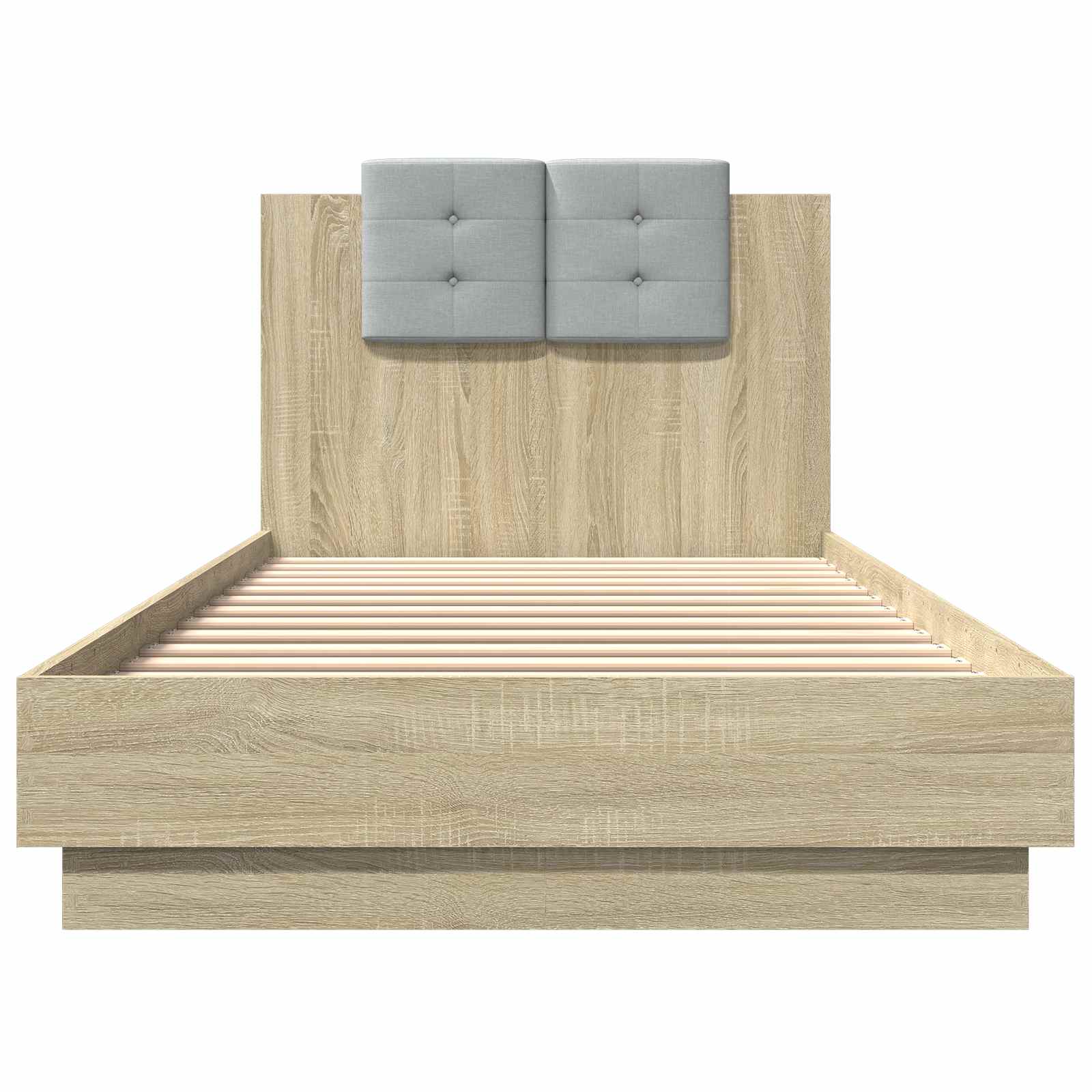 Bedframe met Hoofdeinde Sonoma Eiken 80 x 200 cm Bewerkt hout