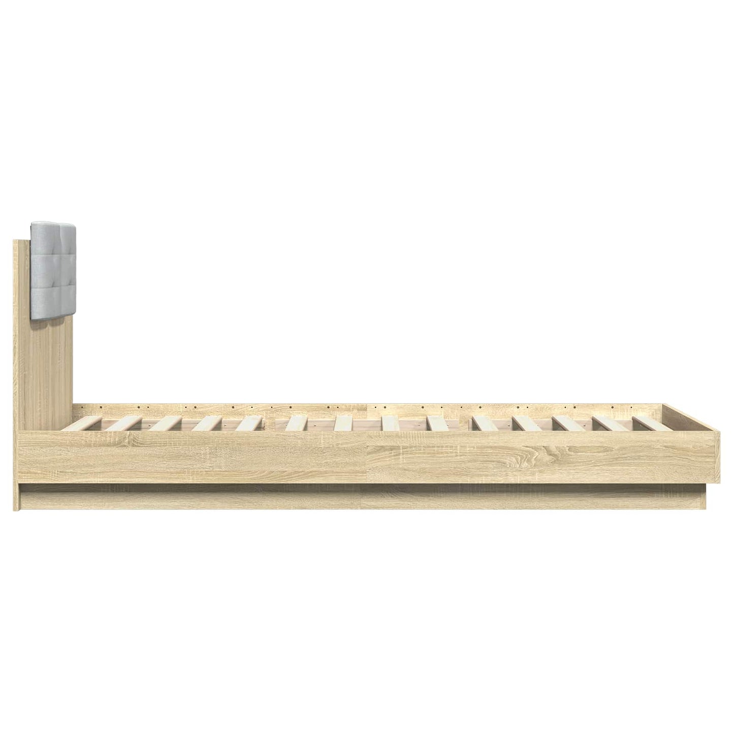 Bedframe met Hoofdeinde Sonoma Eiken 80 x 200 cm Bewerkt hout