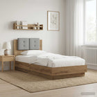Bedframe met Hoofdeinde Artisanaal eiken 80 x 200 cm