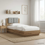 Bedframe 80x200 cm artisanaal eiken