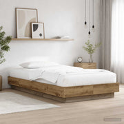 Bedframe 80x200 cm Artisanaal eiken met LED