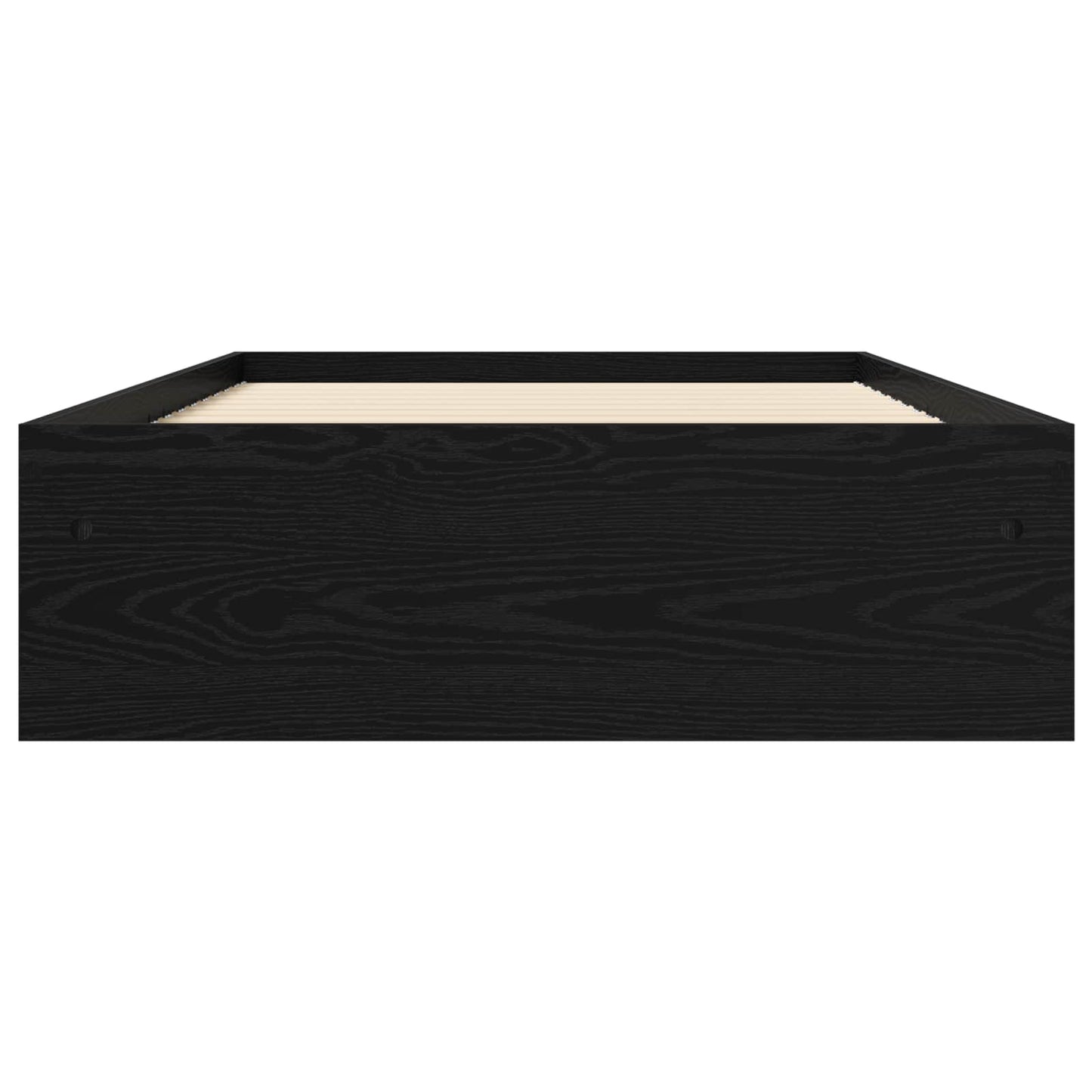Bedframe met opslag Zwart eiken 80 x 200 cm Bewerkt hout