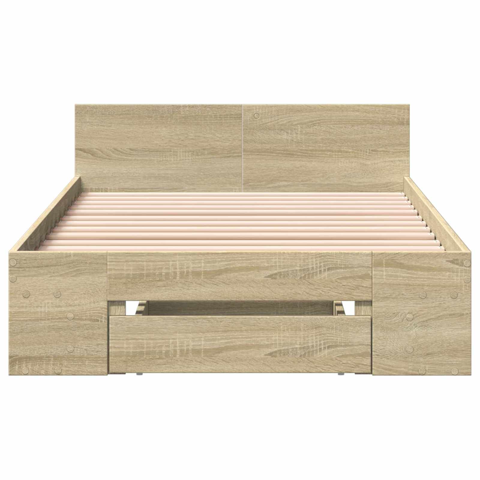 Bedframe met opslag Sonoma Eiken 80 x 200 cm Bewerkt hout