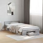 Bedframe met opslag Grijs Sonoma 80 x 200 cm Bewerkt hout
