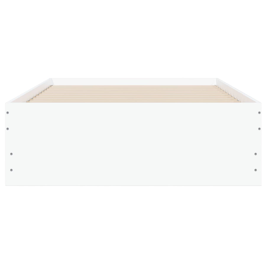 Bedframe met opslag met lade Wit 80 x 200 cm Bewerkt hout