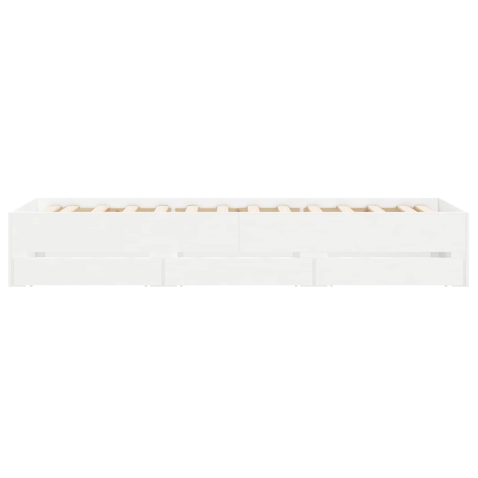 Bedframe met opslag met lade Wit 80 x 200 cm Bewerkt hout