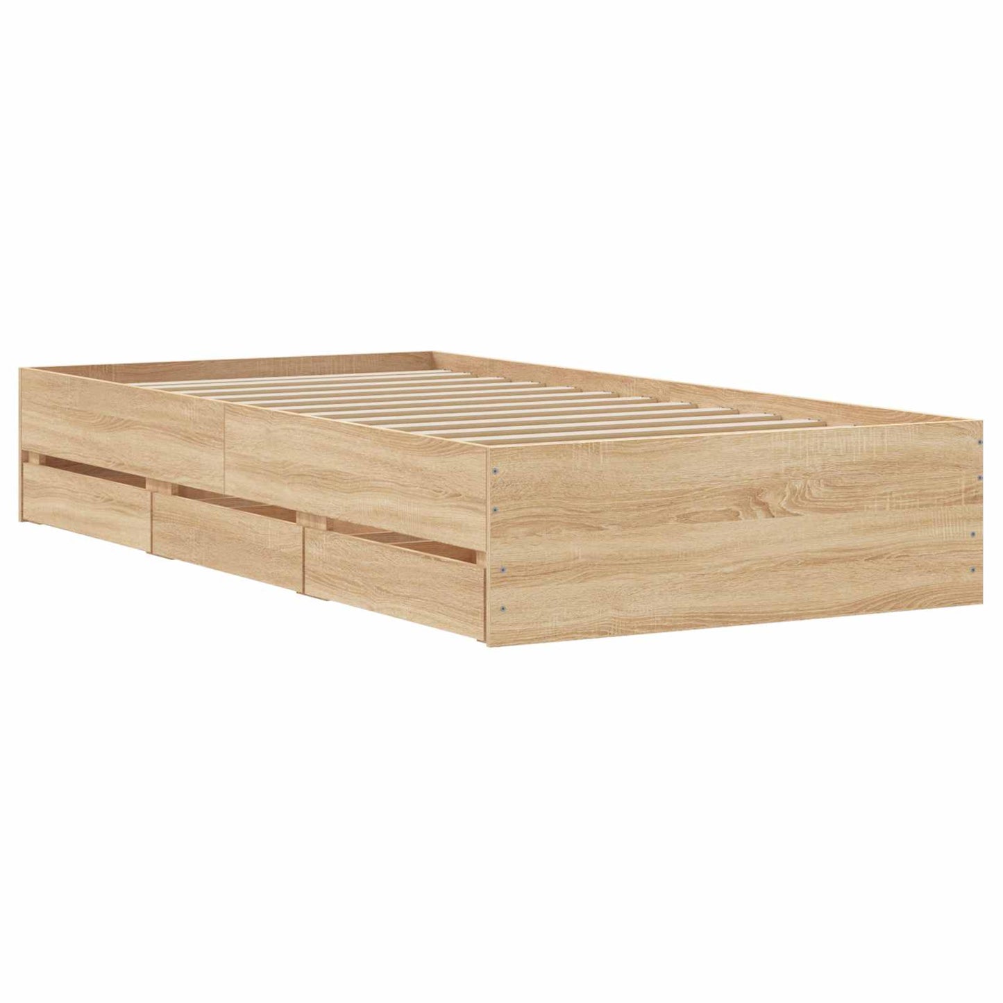 Bedframe met opslag Sonoma Eiken 80 x 200 cm Bewerkt hout