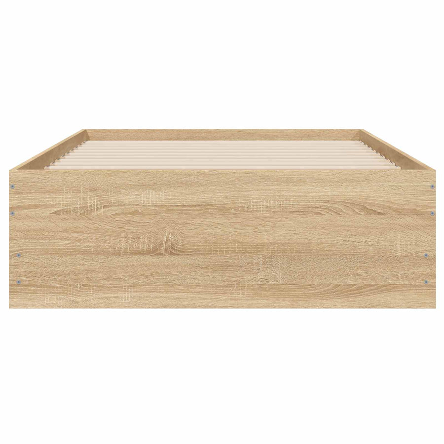 Bedframe met opslag Sonoma Eiken 80 x 200 cm Bewerkt hout