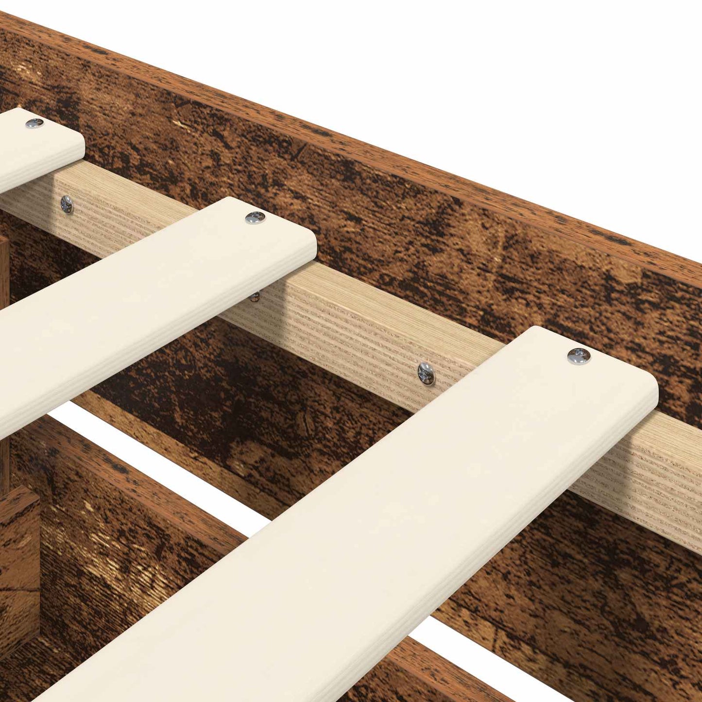 Bedframe met opslag met lade Oud hout 80 x 200 cm Bewerkt hout