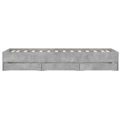 Bedframe met opslag Grijs Sonoma 80 x 200 cm Bewerkt hout