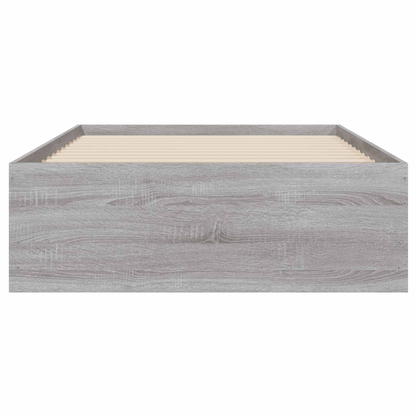 Bedframe met opslag Betongrijs 80 x 200 cm Bewerkt hout