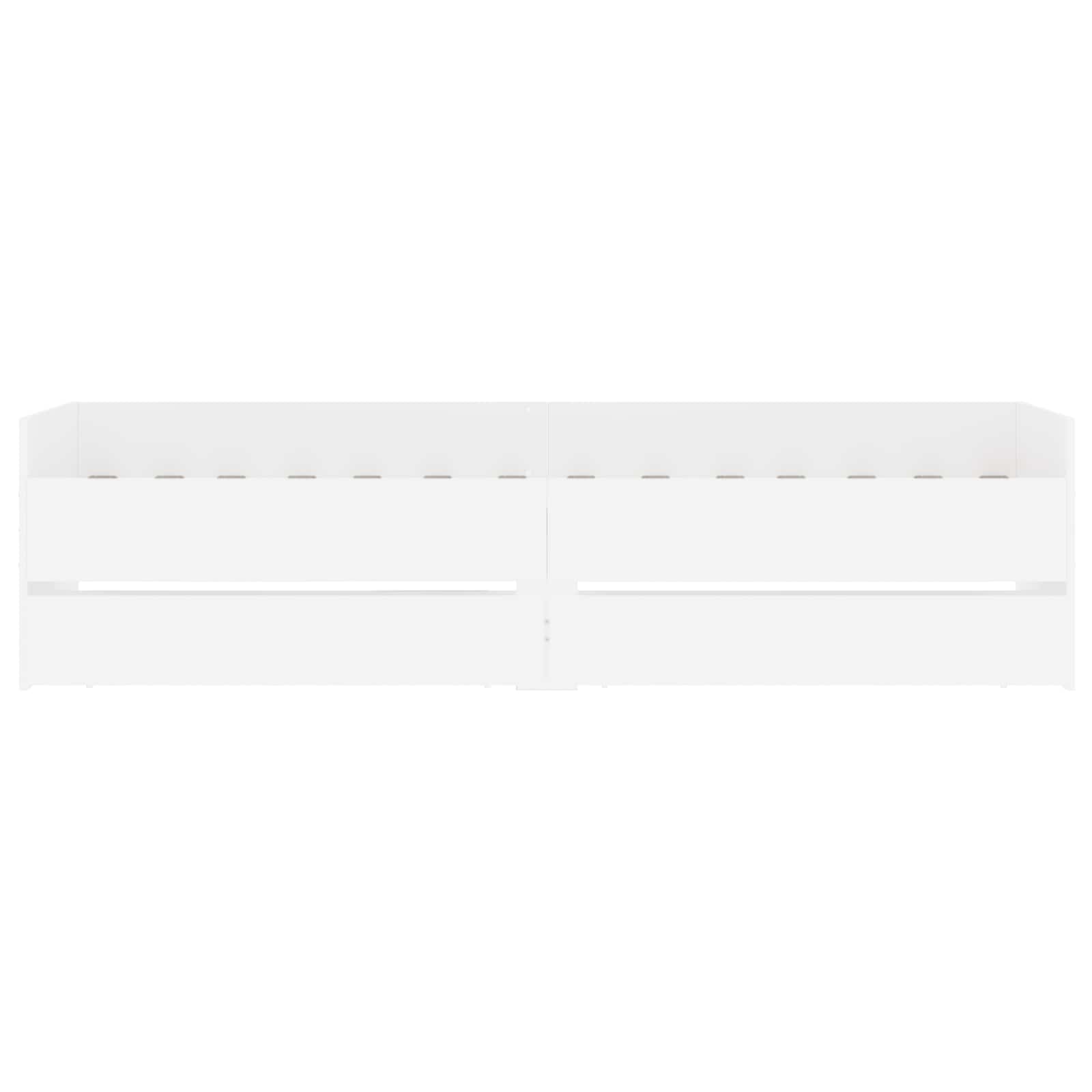 Bedframe met lade met opslag Wit Massief grenenhout
