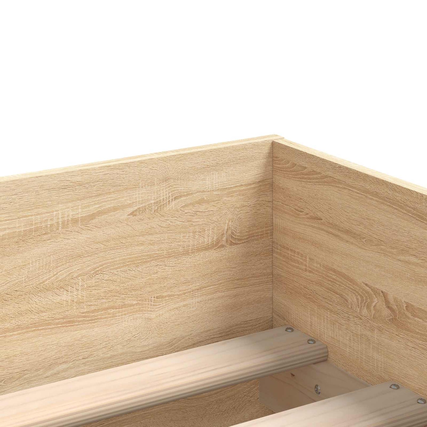 Bedframe met lade met opslag Sonoma Eiken Massief grenenhout