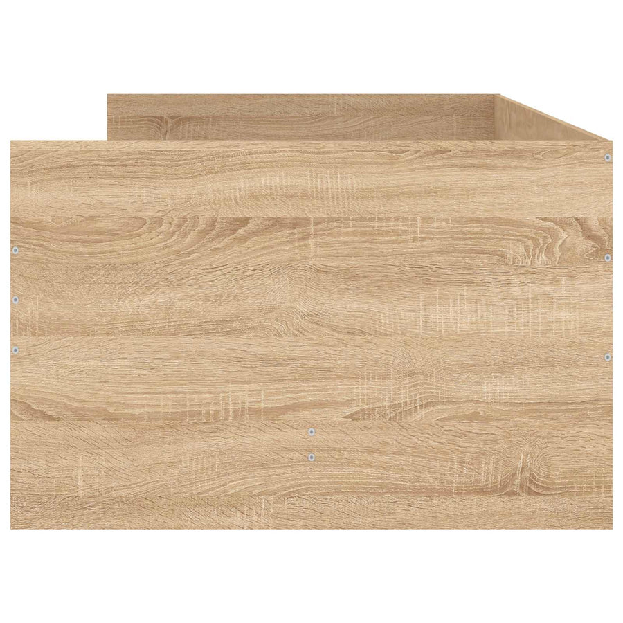 Bedframe met lade met opslag Sonoma Eiken Massief grenenhout