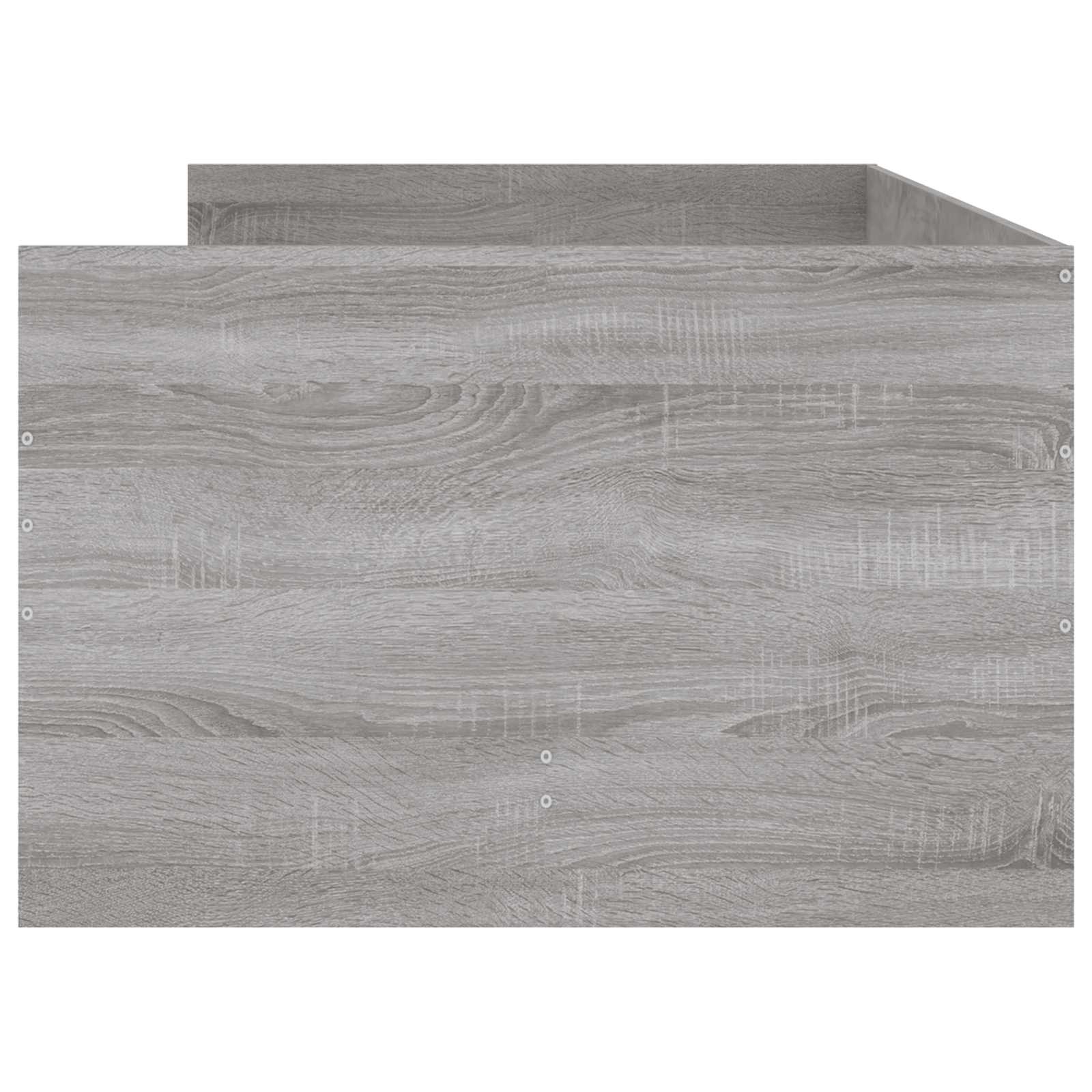 Bedframe met lade met opslag Betongrijs Massief grenenhout