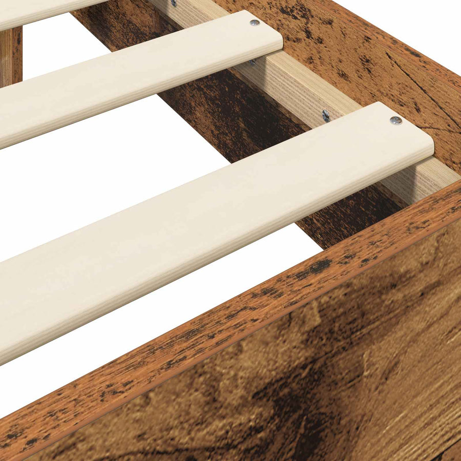 Bedframe Oud hout Bewerkt hout