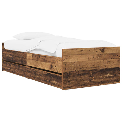 Bedframe Oud hout Bewerkt hout