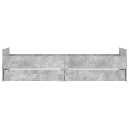 Bedframe Grijs Sonoma Bewerkt hout