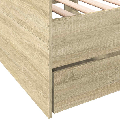 Dagbed met lade met hoofdeinde Sonoma Eiken Bewerkt hout