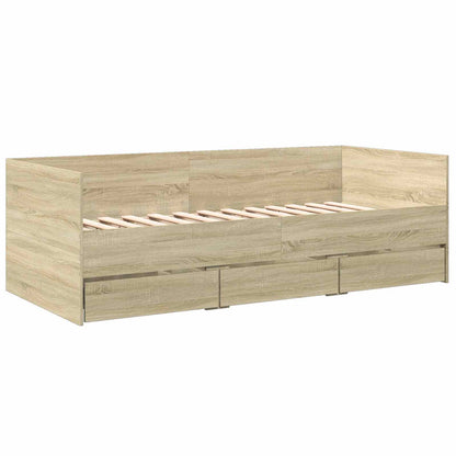 Dagbed met lade met hoofdeinde Sonoma Eiken Bewerkt hout