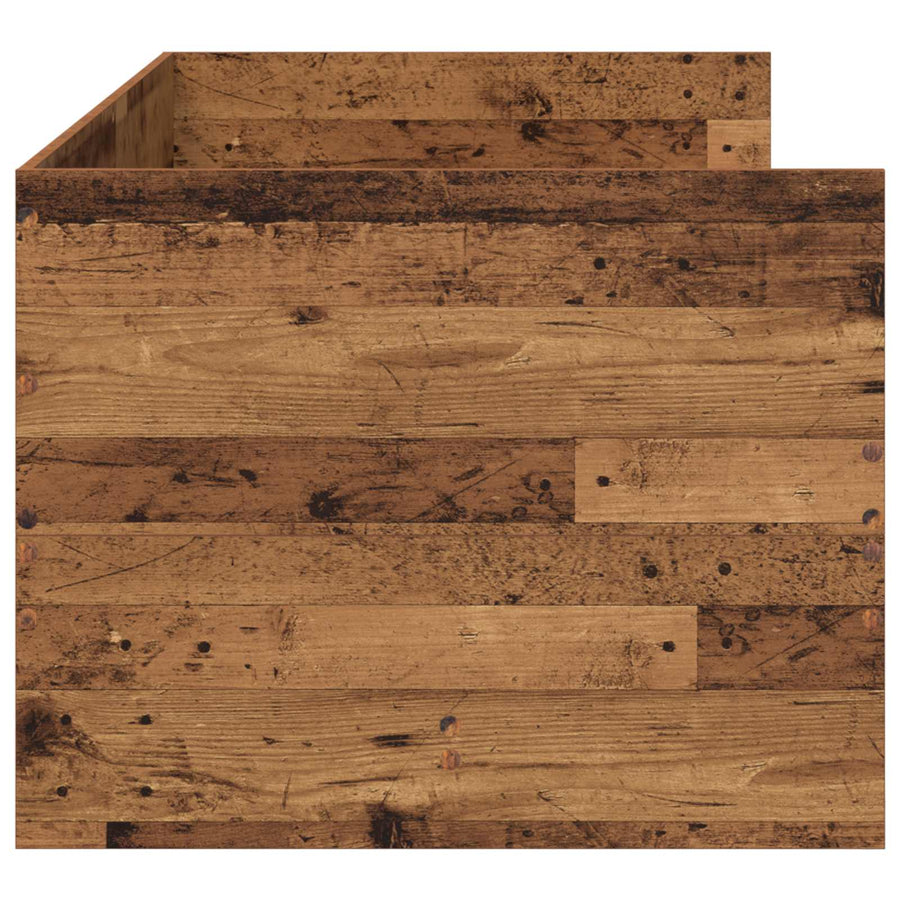 Dagbed met lade met hoofdeinde met opslag Oud hout Bewerkt hout
