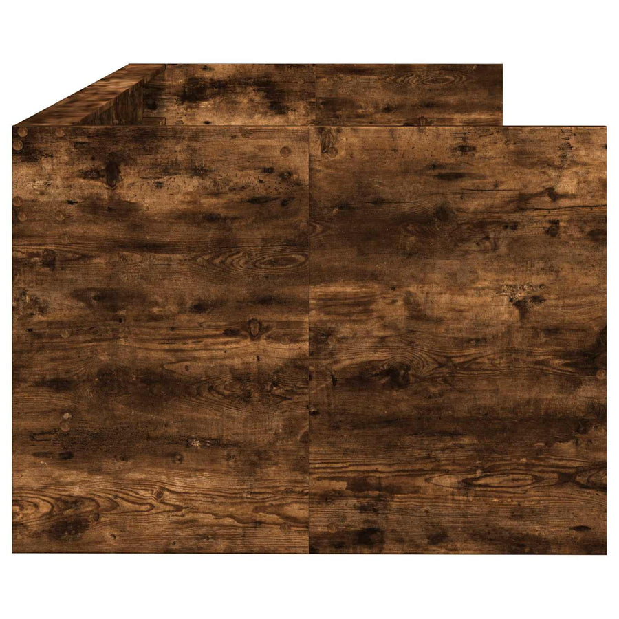 Dagbed met lade met plank met opslag Gerookt eiken Bewerkt hout