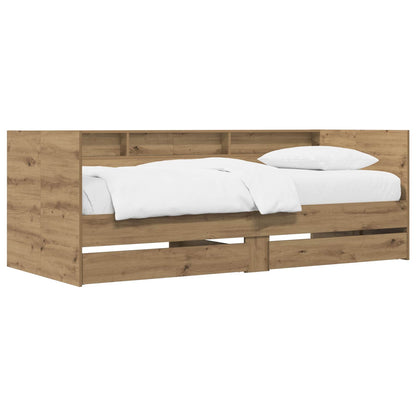 Dagbed met lade met plank Artisanaal eiken Bewerkt hout