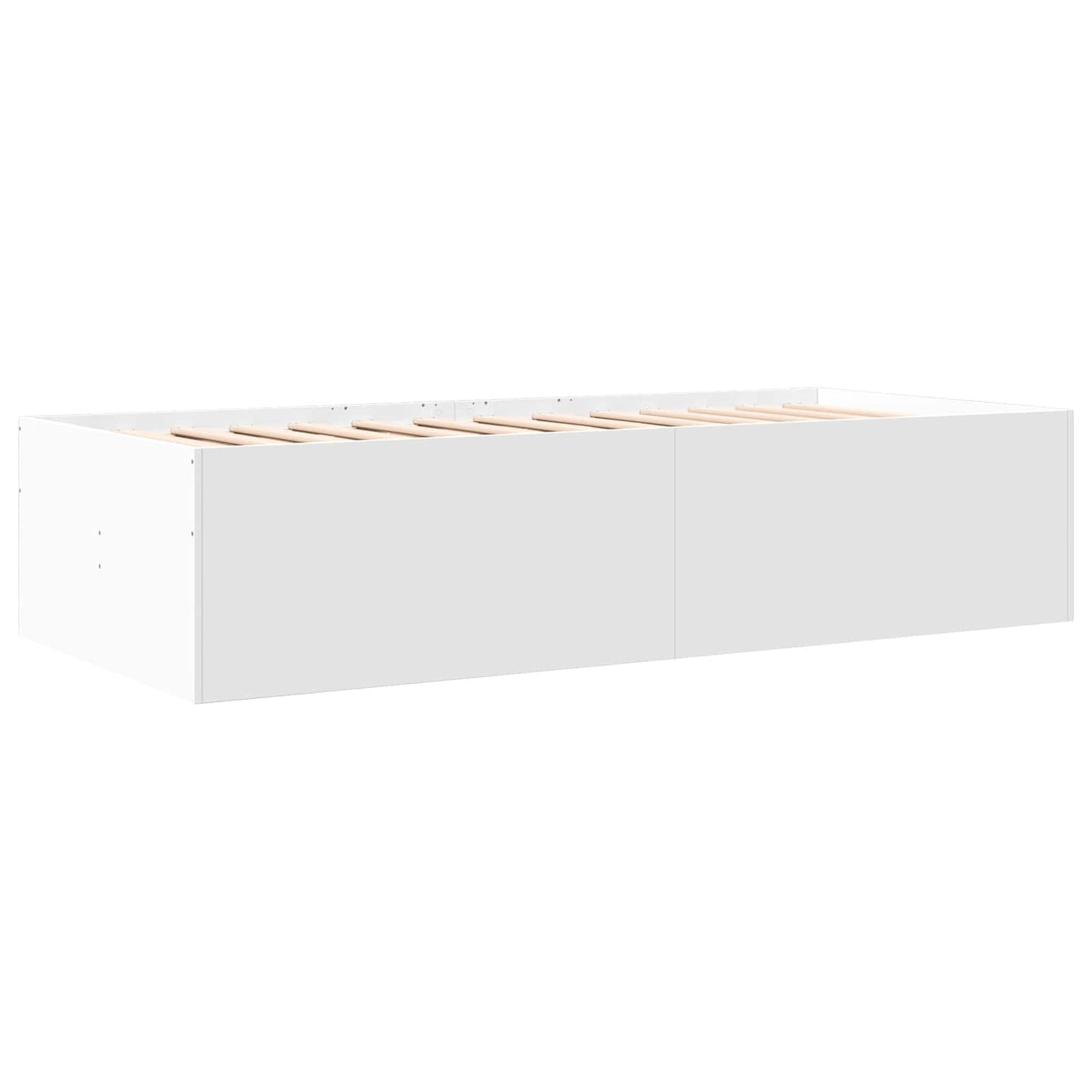 Bedframe met opslag met lade Wit 80 x 200 cm Bewerkt hout
