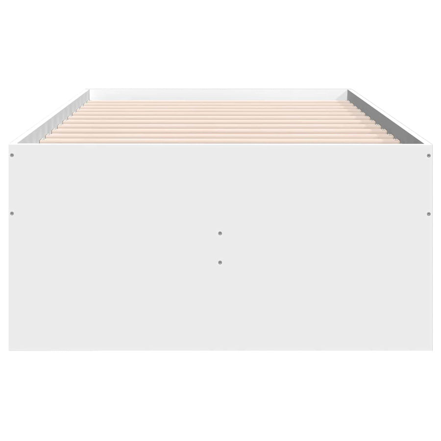 Bedframe met opslag met lade Wit 80 x 200 cm Bewerkt hout