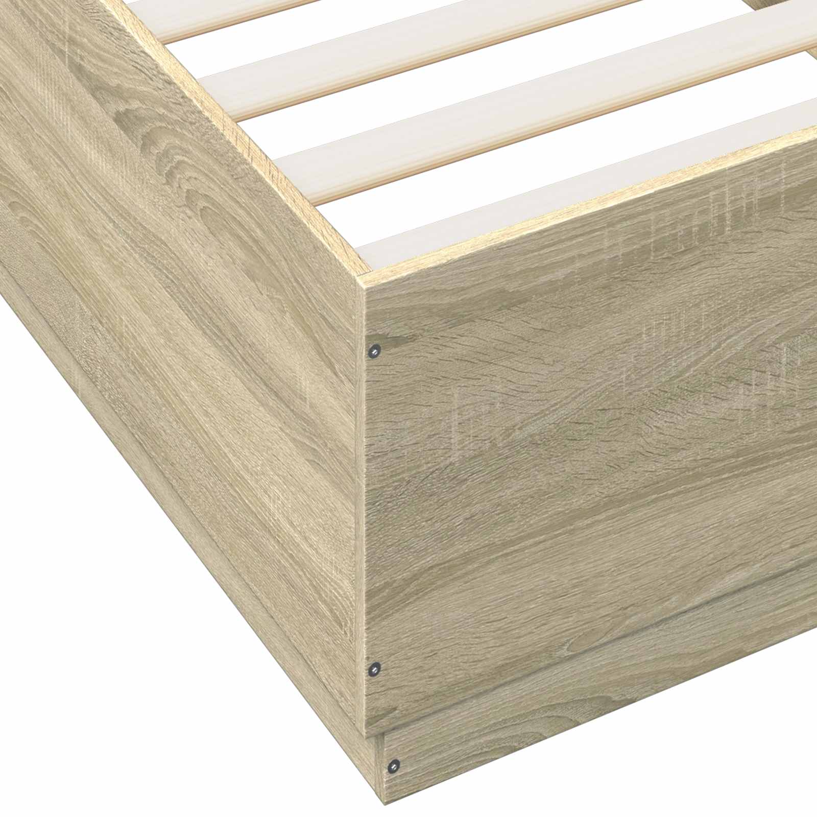 Bedframe Sonoma Eiken 80 x 200 cm Bewerkt hout