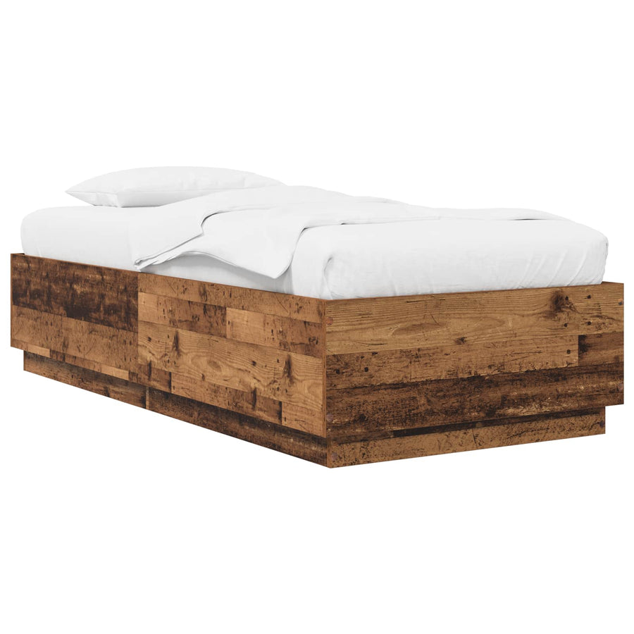 Bedframe Oud hout 80 x 200 cm Bewerkt hout