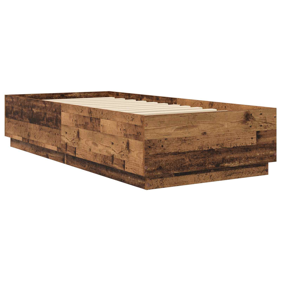 Bedframe Oud hout 80 x 200 cm Bewerkt hout