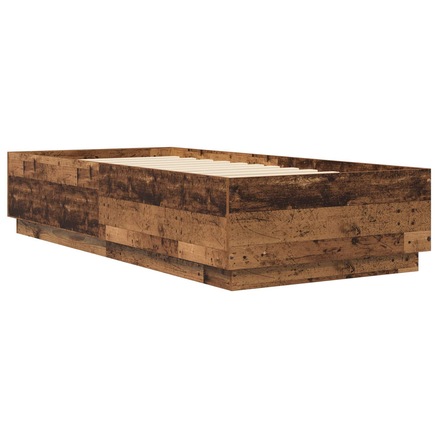 Bedframe Oud hout 80 x 200 cm Bewerkt hout